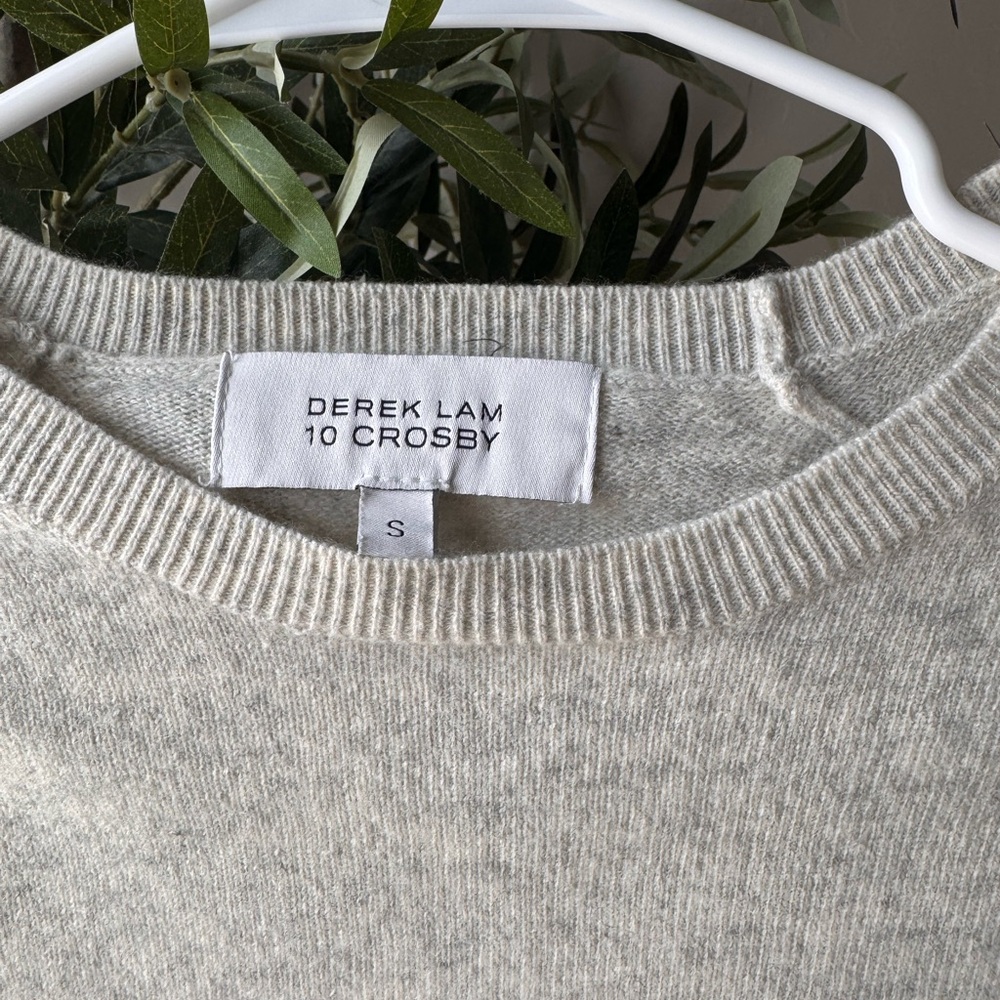 Derek Lam 10 Crosby - Women's Gray Cashmere Sweater - Picture 7 of 12